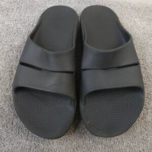Oofos Ooahh Slides Recovery Sport Sandals Mens 12 Comfort Shoes Black Slip On